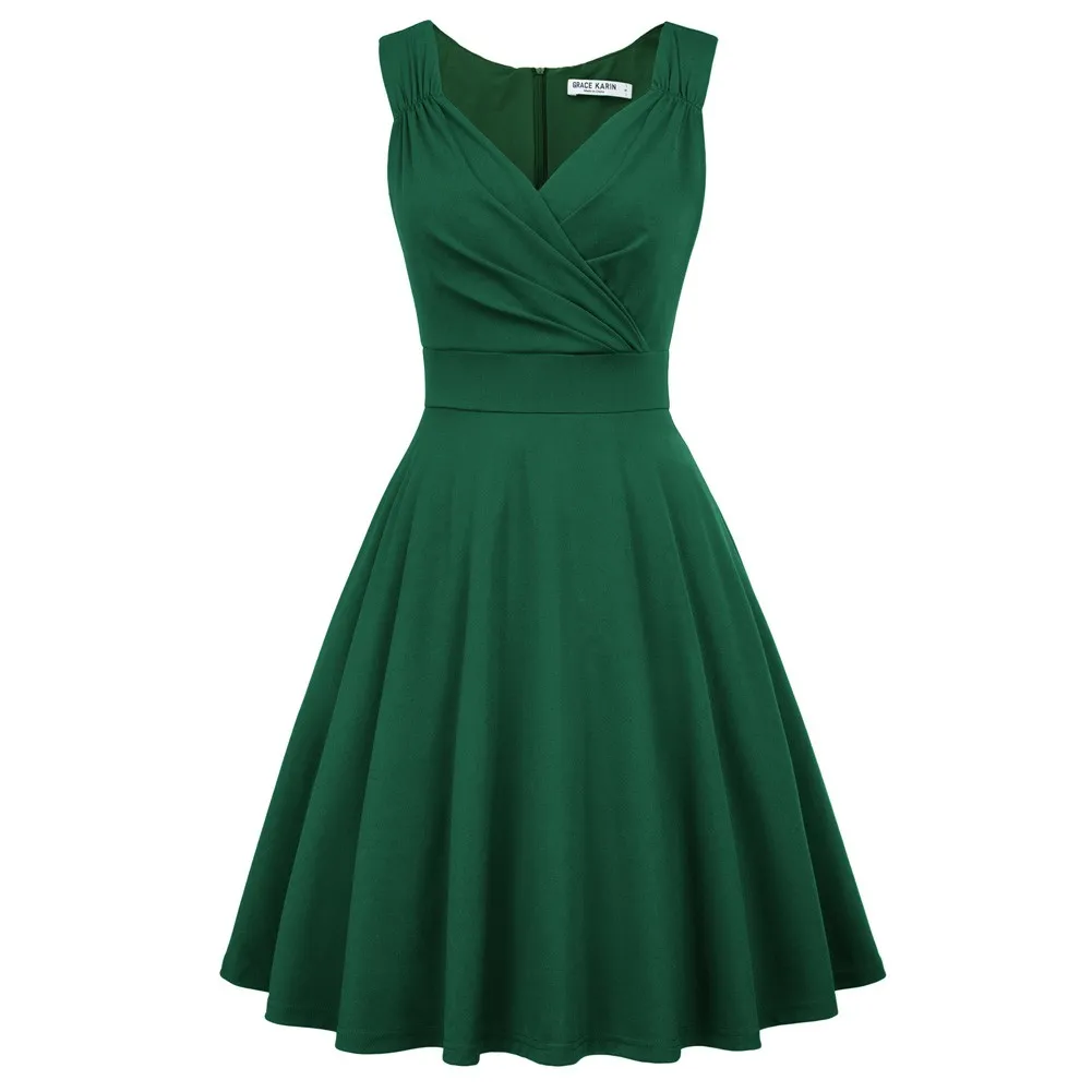 GK Women Summer Sleeveless V-Neck Flared A-Line Party Mini Dress Plus Size S-3XL
GK Women Summer Sleeveless V-Neck Flared A-Line Party Mini Dress Plus Size S-3XL