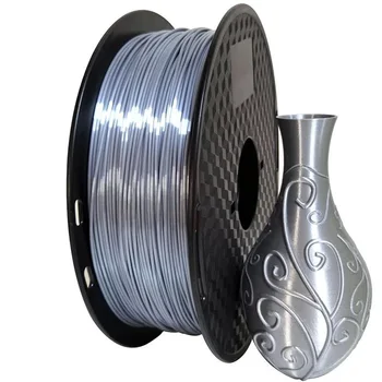 3D Printer Filament Silver 1.75mm 1kg/500G Silk PLA Filament Silky Shine 3D Pen Printing Materials Shiny Metallic PLA Filament
3D Printer Filament Silver 1.75mm 1kg/500G Silk PLA Filament Silky Shine 3D Pen Printing Materials Shiny Metallic PLA Filament