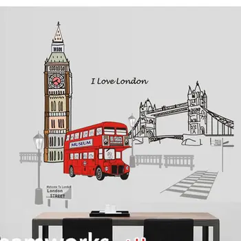Eco-friendly Vinyl London Bus Wall Stickers Decal Decor Exquisite Wall Stickers For Toilet Home Decoration
Eco-friendly Vinyl London Bus Wall Stickers Decal Decor Exquisite Wall Stickers For Toilet Home Decoration