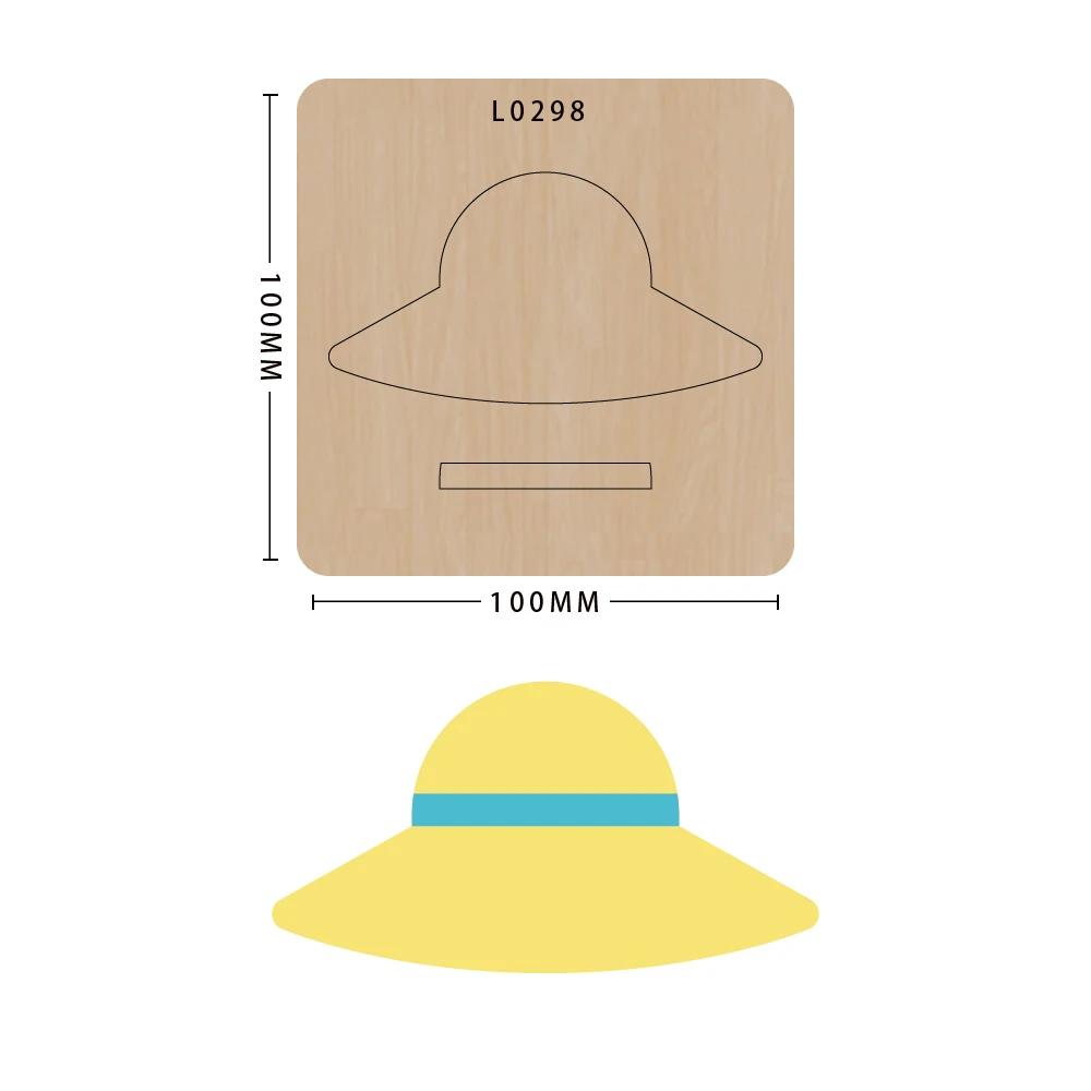 Hat knife mold mold wood die cutting die, model L0298, suitable for common die cutting machines on the market
Hat knife mold mold wood die cutting die, model L0298, suitable for common die cutting machines on the market