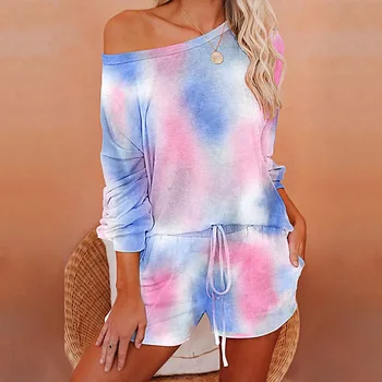 2020 Autumn Tie Dye Lounge Wear Women Pajama Set Women Loungewear Female Long Sleeve Lounge Set Sleepwear Women Nightgown
2020 Autumn Tie Dye Lounge Wear Women Pajama Set Women Loungewear Female Long Sleeve Lounge Set Sleepwear Women Nightgown