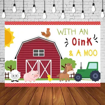 farm theme red barn animals green truck kids 1st birthday party backdrop baby shower photo background table wall Decor SM-671
farm theme red barn animals green truck kids 1st birthday party backdrop baby shower photo background table wall Decor SM-671