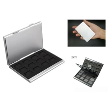 1PC Durable Memory Card Case Fashion 24TF Card Holder Portable Shockproof Storage Box Aluminum Bag Organizer Silver Double Layer
1PC Durable Memory Card Case Fashion 24TF Card Holder Portable Shockproof Storage Box Aluminum Bag Organizer Silver Double Layer