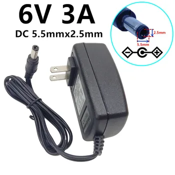 6V3A Power Supply Wall power Adapter AC 100-240V to DC 6V 3A 3000mA Converter DC 5.5mm*2.5mm 5.5mm*2.1mm US/EU/UK/AU Plug
6V3A Power Supply Wall power Adapter AC 100-240V to DC 6V 3A 3000mA Converter DC 5.5mm*2.5mm 5.5mm*2.1mm US/EU/UK/AU Plug