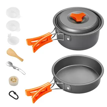 Gonex Camping Cookware Set Dirty Stuff Set Backpack Equipped with Cooking Equipment Stackable Portable Non-Stick Pot
Gonex Camping Cookware Set Dirty Stuff Set Backpack Equipped with Cooking Equipment Stackable Portable Non-Stick Pot
