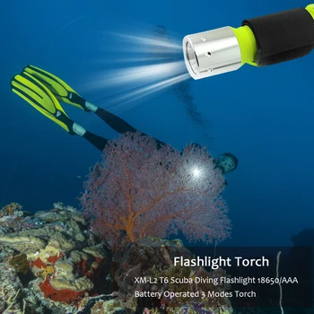 XM-L2 Scuba Diving Flashlight Portable Maintenance LED Battery 18650/AAA Folding Flashlight Operated T6 LED 3 Modes Torch
XM-L2 Scuba Diving Flashlight Portable Maintenance LED Battery 18650/AAA Folding Flashlight Operated T6 LED 3 Modes Torch