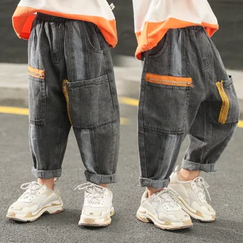 Stylish Children's Clothes Jeans For Boys Loose Denim Trousers Hip hop Pockets Jeans Teens Boy Harem pant Warm Winter Kids Jeans 
Stylish Children's Clothes Jeans For Boys Loose Denim Trousers Hip hop Pockets Jeans Teens Boy Harem pant Warm Winter Kids Jeans