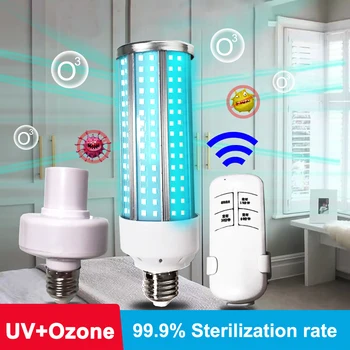 Germicidal Light UVC 60W UV Germicidal Disinfection Light Bulb UVC Led Corn Light Bulb Wave Ultraviolet Lamps 110V 220V E27
Germicidal Light UVC 60W UV Germicidal Disinfection Light Bulb UVC Led Corn Light Bulb Wave Ultraviolet Lamps 110V 220V E27