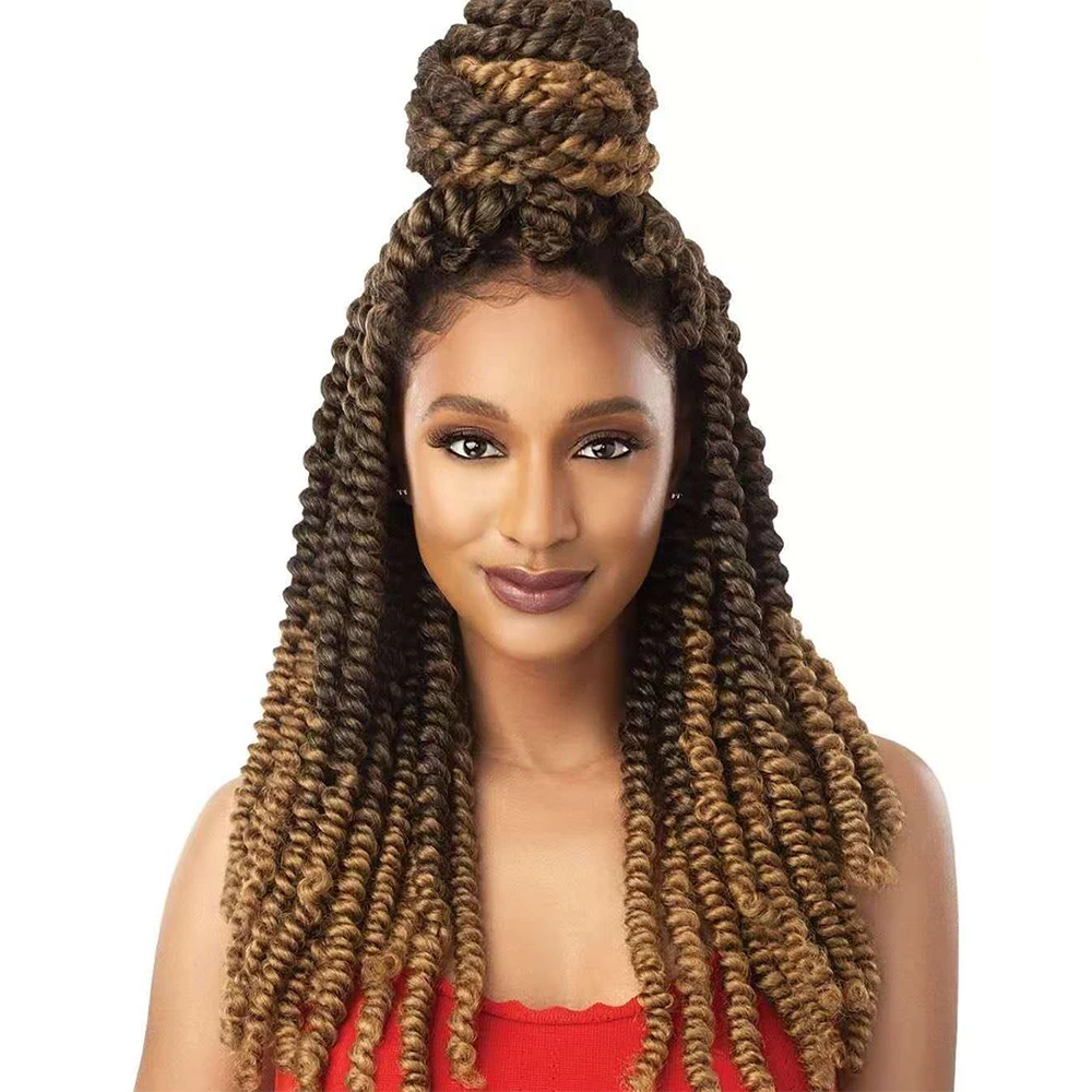 Pre Passion Twist Hair 20Inch Butterfly Locs Synthetic Hair Extensions 85g/pcs Ombre Fluffy Spring Bomb Twists Braiding Hair
Pre Passion Twist Hair 20Inch Butterfly Locs Synthetic Hair Extensions 85g/pcs Ombre Fluffy Spring Bomb Twists Braiding Hair