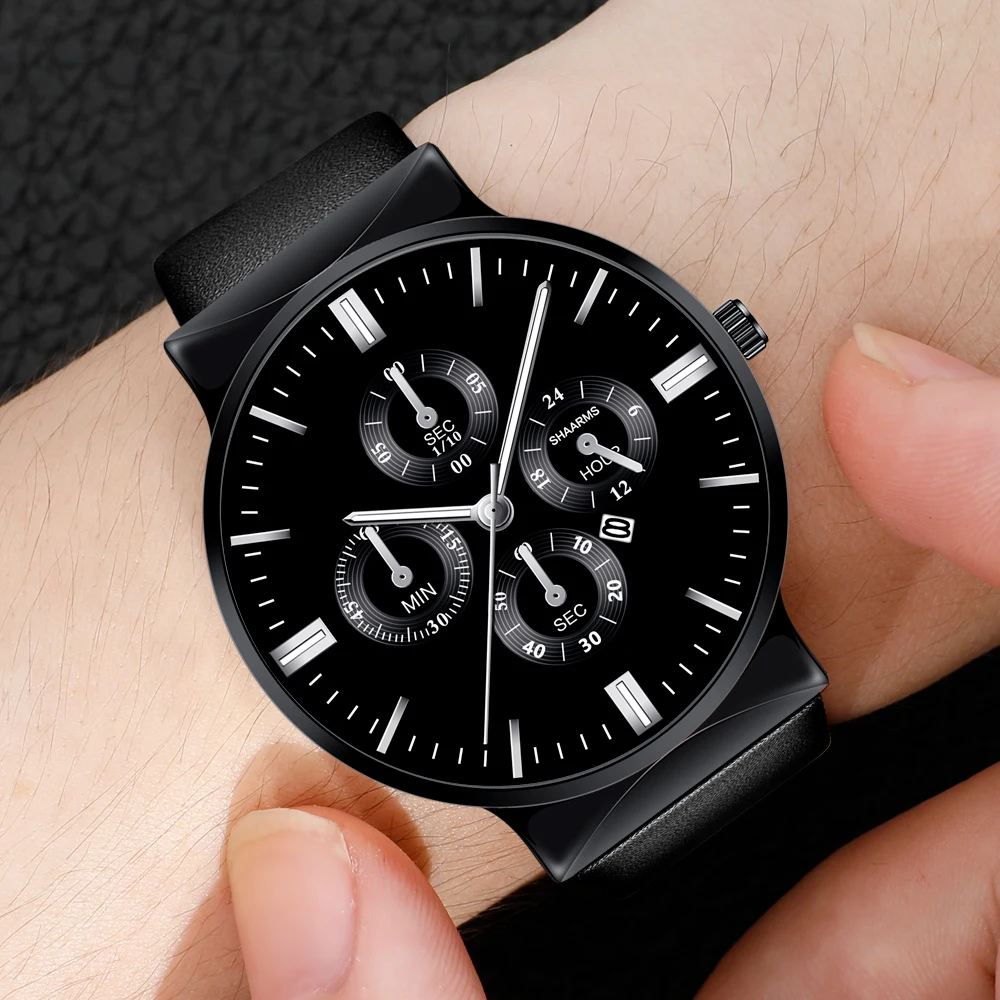 Fashion Watches For Men Classic Scale Solid Color Dial Leather Strap Sport Watch Calendar Quartz Watch Date Wristwatch
Fashion Watches For Men Classic Scale Solid Color Dial Leather Strap Sport Watch Calendar Quartz Watch Date Wristwatch