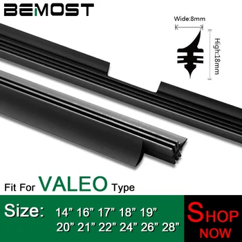 Valeo Type Car Wiper Blade Strips Vehicle Insert Rubber Strip (Refill) 8mm 14"16"17"18"19"20"21"22"24"26"28" 1PC Car Accessories
Valeo Type Car Wiper Blade Strips Vehicle Insert Rubber Strip (Refill) 8mm 14"16"17"18"19"20"21"22"24"26"28" 1PC Car Accessories