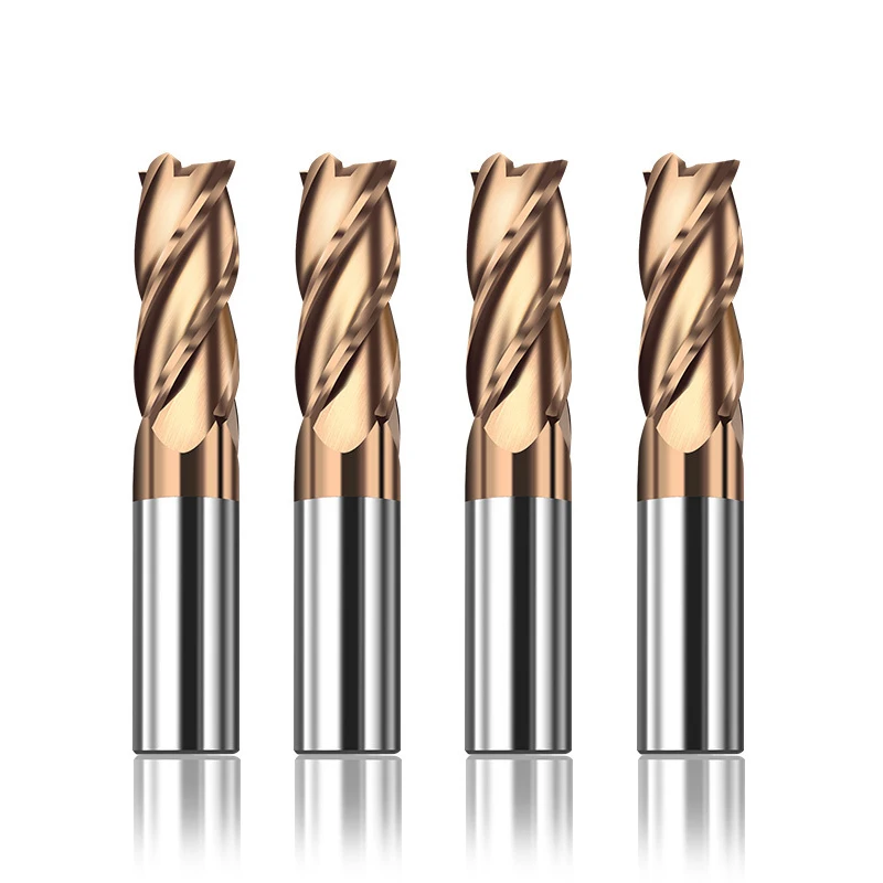 4 Flute End Mill TiN Coating 55 Degree HSS Drill Bit Tungsten Carbide Milling Cutter 1-20mm For Metalworking Tool CNC Router Bit
4 Flute End Mill TiN Coating 55 Degree HSS Drill Bit Tungsten Carbide Milling Cutter 1-20mm For Metalworking Tool CNC Router Bit