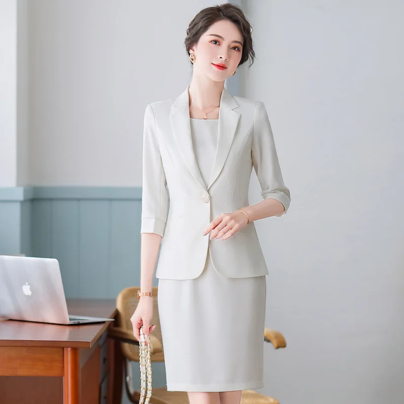 Elegant Dress Suits Women Spring Autumn Fall Midi Knee Length Dresses OL Office Lady Work Clothes 2 Piece Sets Female Plus Size
Elegant Dress Suits Women Spring Autumn Fall Midi Knee Length Dresses OL Office Lady Work Clothes 2 Piece Sets Female Plus Size