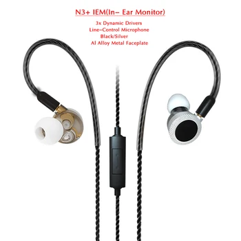 IEM Monitor Phone Earphones with Mic and 3x Super Bass Dynamic Drivers 1.2M MMCX Detachable Cable 
IEM Monitor Phone Earphones with Mic and 3x Super Bass Dynamic Drivers 1.2M MMCX Detachable Cable