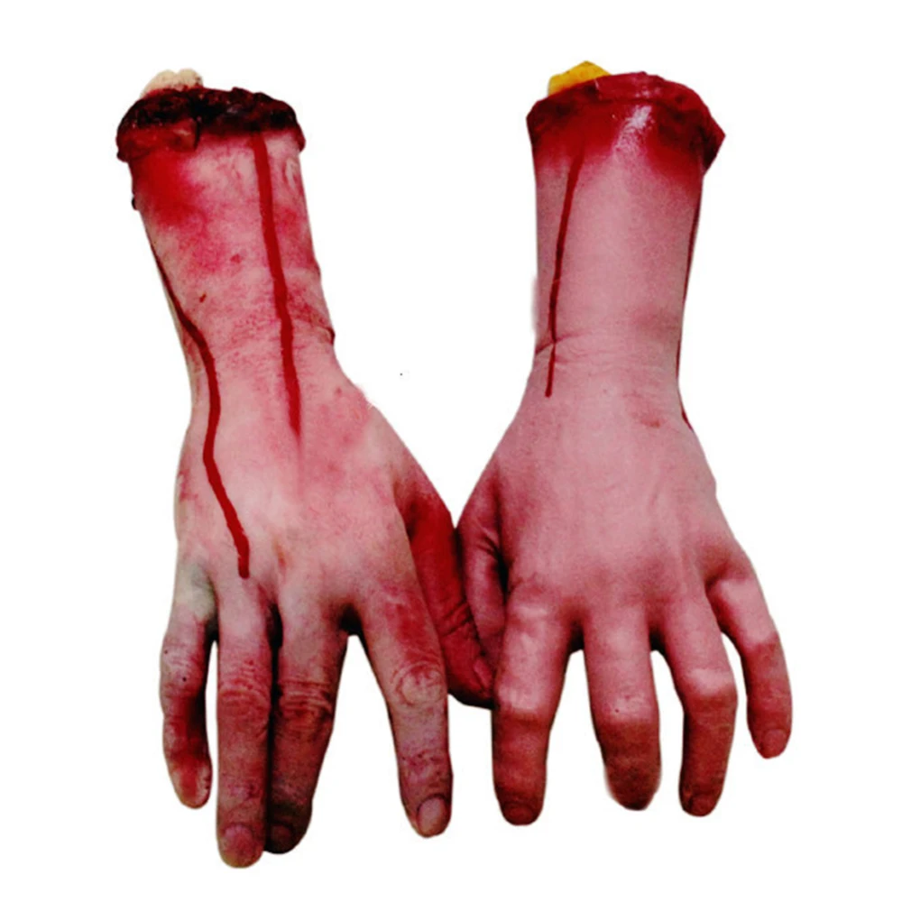 1 Pair Horror Bloody Realistic Prosthetic Fake Human Body Parts Creepy Severed Arm Broken Hand Trick Scary Halloween Decoration
1 Pair Horror Bloody Realistic Prosthetic Fake Human Body Parts Creepy Severed Arm Broken Hand Trick Scary Halloween Decoration