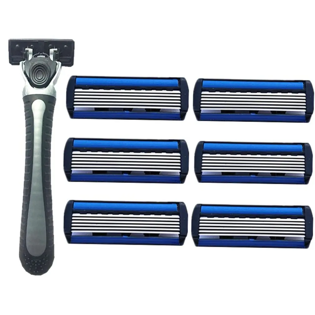 Manual Beard Shaver Manual Handed Safety Razor 6PCS 6-Layer Blade ABS Grip Anti-slip Handle Portable Home Use
Manual Beard Shaver Manual Handed Safety Razor 6PCS 6-Layer Blade ABS Grip Anti-slip Handle Portable Home Use