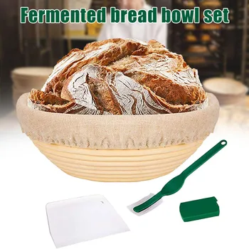 9 Inch Bread Proofing Basket Set with Cloth Liner Dough Scraper Bread Lame for Professional Home Bakers Hot Sales
9 Inch Bread Proofing Basket Set with Cloth Liner Dough Scraper Bread Lame for Professional Home Bakers Hot Sales