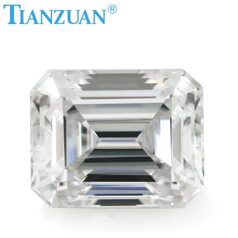 DF GH ij color white rectangle shape emeral d cut Sic material moissanites loose gem stone 
DF GH ij color white rectangle shape emeral d cut Sic material moissanites loose gem stone