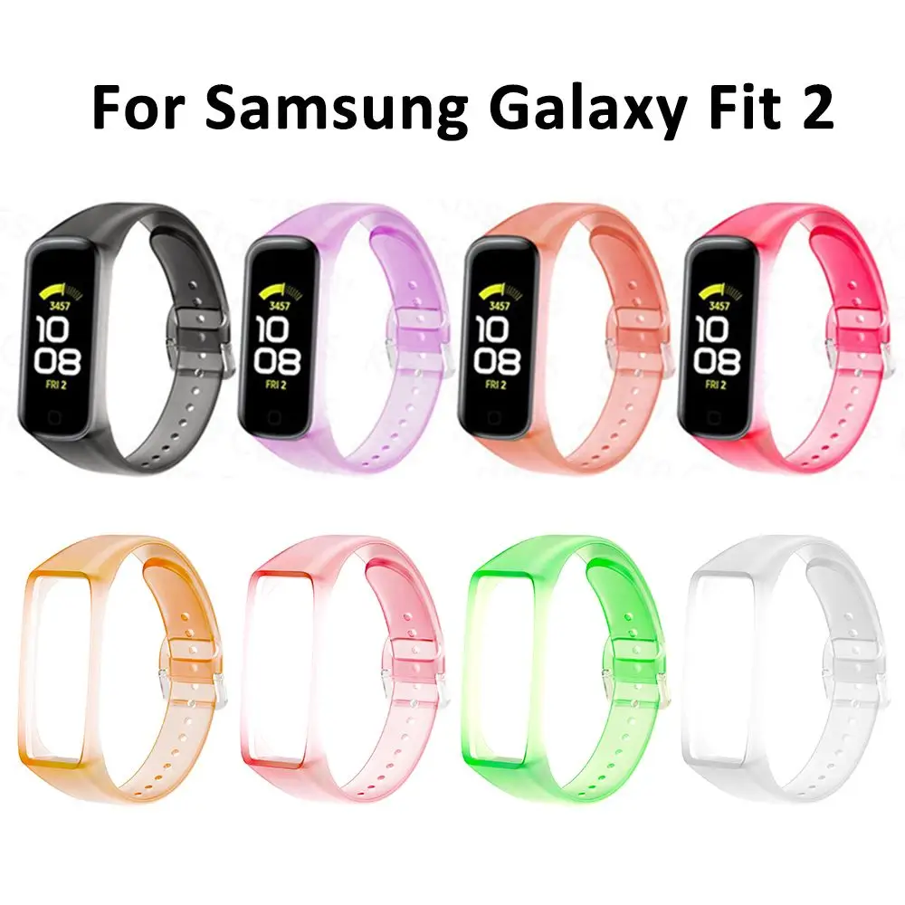 Прозрачный ремешок для Samsung Galaxy Fit 2 SM-R220, цветной мягкий силиконовый сменный Браслет для Galaxy Fit2
Прозрачный ремешок для Samsung Galaxy Fit 2 SM-R220, цветной мягкий силиконовый сменный Браслет для Galaxy Fit2