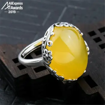 13*18mm 6.18 Sale S925 Sterling Silver Ukraine Amber Rings Exaggerated Rings health rich lithuania Retro Chalcedony
13*18mm 6.18 Sale S925 Sterling Silver Ukraine Amber Rings Exaggerated Rings health rich lithuania Retro Chalcedony