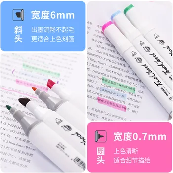 36 Color Double-headed Mark Oily Watercolor Pen for Student Fine Art Drawing Pen Freehand Pen Design for Color Brush
36 Color Double-headed Mark Oily Watercolor Pen for Student Fine Art Drawing Pen Freehand Pen Design for Color Brush