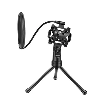 Stick Desktop Microphone Filter Tripod Stand Bracket Net Anti-Spray Clip Durable Kit Practical Foldable Holder 
Stick Desktop Microphone Filter Tripod Stand Bracket Net Anti-Spray Clip Durable Kit Practical Foldable Holder