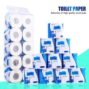 10 Rolls/Lot Hollow roll paper Toilet Roll Paper 4 Layers Home Bath Toilet Roll Paper Primary Wood Pulp Toilet Paper Tissue Roll 
10 Rolls/Lot Hollow roll paper Toilet Roll Paper 4 Layers Home Bath Toilet Roll Paper Primary Wood Pulp Toilet Paper Tissue Roll
