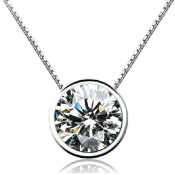 925 Sterling Silver Exquisite Jewelry Small Circle Crystal Female Fashion Accessories Simple Temperament Pendant Necklace H243
925 Sterling Silver Exquisite Jewelry Small Circle Crystal Female Fashion Accessories Simple Temperament Pendant Necklace H243