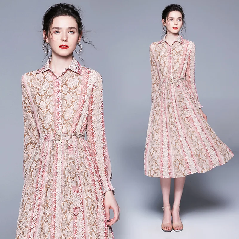 Photo Shoot Europe And America Printed Western Style Pleated Waist Hugging Chiffon France Non-mainstream Dress New Products WOME
Photo Shoot Europe And America Printed Western Style Pleated Waist Hugging Chiffon France Non-mainstream Dress New Products WOME