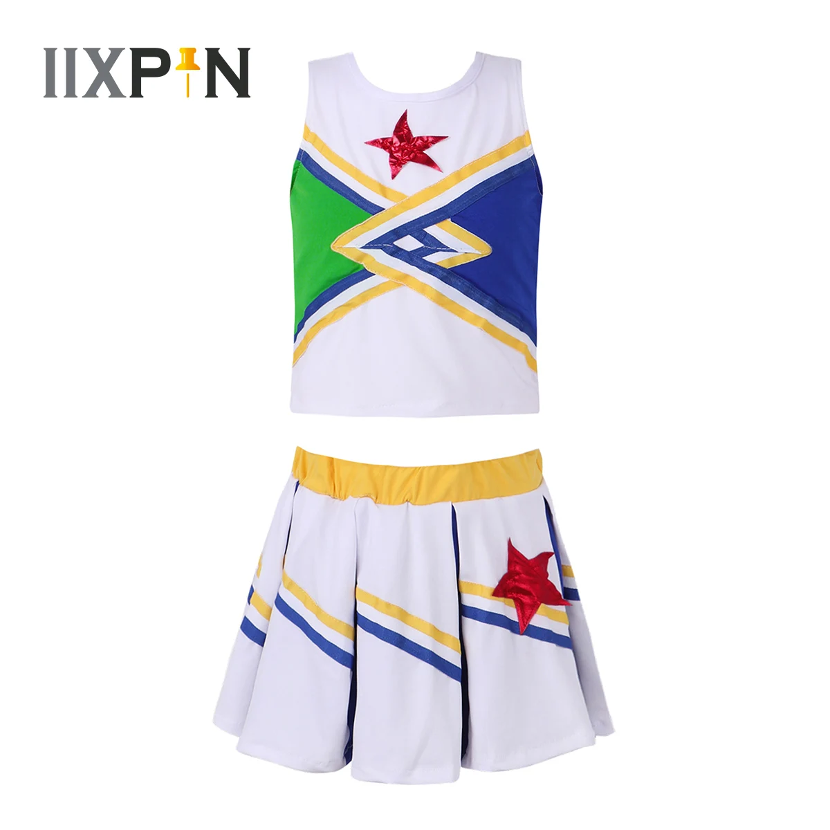 Children Kids Girls Cheerleader Costume School Girls Cheer Costume Outfit for Carnival Party Halloween Cosplay Dress Up Clothes
Children Kids Girls Cheerleader Costume School Girls Cheer Costume Outfit for Carnival Party Halloween Cosplay Dress Up Clothes