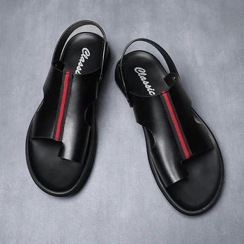 Sandals Men's Genuine Leather Summer Outer Wear Outdoor Anti-slip Casual Sandals Soft-Sole Rome Sandals
Sandals Men's Genuine Leather Summer Outer Wear Outdoor Anti-slip Casual Sandals Soft-Sole Rome Sandals
