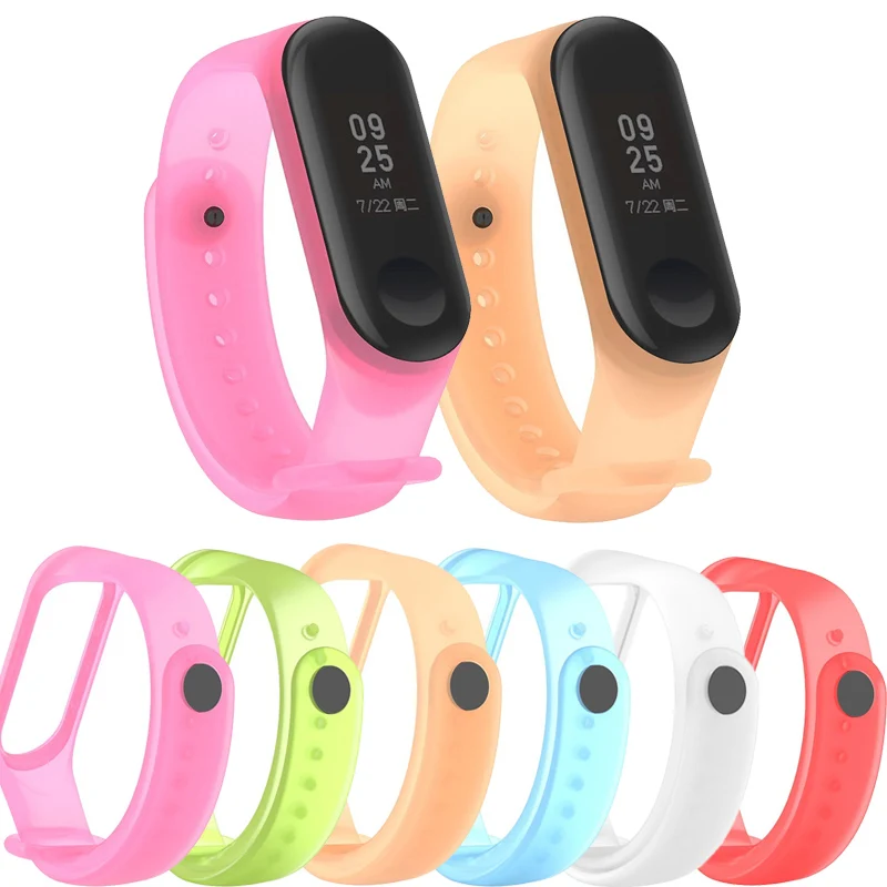 Half Transparent Silicone sport loop strap For Xiaomi Mi Band 3 Wrist band Smart watch Accessories Bracelet For Xiaomi Mi Band 4
Half Transparent Silicone sport loop strap For Xiaomi Mi Band 3 Wrist band Smart watch Accessories Bracelet For Xiaomi Mi Band 4