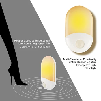 EU US UK Plug-in LED Night Light Body PIR Motion Sensor/Dusk to Dawn Sensor Light Smart Home Lamp Auto On/Off AC 110V 220V
EU US UK Plug-in LED Night Light Body PIR Motion Sensor/Dusk to Dawn Sensor Light Smart Home Lamp Auto On/Off AC 110V 220V