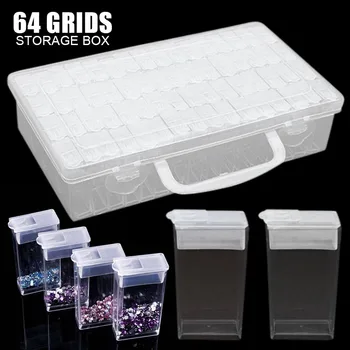 64 Grids Storage Box Diamond Embroidery Painting Nail Art Accessories Storage Display Buttons Storage Box Organizer
64 Grids Storage Box Diamond Embroidery Painting Nail Art Accessories Storage Display Buttons Storage Box Organizer