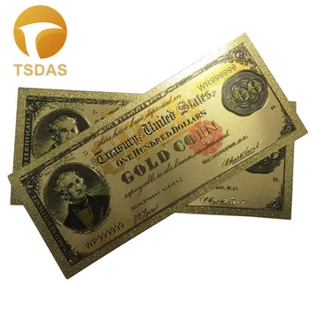 Newest Commemorative Colorful 100 Dollars Gold Foil Banknote 10pcs/lot, Colorful American Banknotes as Gifts
Newest Commemorative Colorful 100 Dollars Gold Foil Banknote 10pcs/lot, Colorful American Banknotes as Gifts