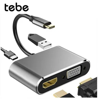 tebe 4 in 1 USB C HDMI Type c to HDMI 4K Adapter VGA USB3.0 Audio video Converter PD 87W Fast charger for Macbook Samsung s9 s10
tebe 4 in 1 USB C HDMI Type c to HDMI 4K Adapter VGA USB3.0 Audio video Converter PD 87W Fast charger for Macbook Samsung s9 s10