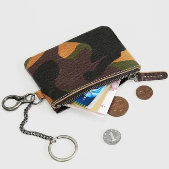 Retro Men's Leather Wallet Mini Coin Purse Camouflage Short Zipper Small Wallet Men's Bag Waist Pouch Thin
Retro Men's Leather Wallet Mini Coin Purse Camouflage Short Zipper Small Wallet Men's Bag Waist Pouch Thin