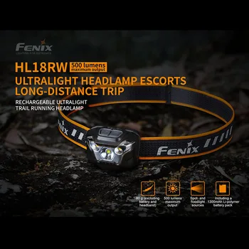 Fenix HL18RW Rechargeable Dual Light Sources Trail Running Headlamp with Li-polymer Battery Pack
Fenix HL18RW Rechargeable Dual Light Sources Trail Running Headlamp with Li-polymer Battery Pack