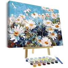 Oil Paint by Numbers for Adults Beginners Without Framed Canvas and Wooden Easel with Brushes and Acrylic Pigment (Daisy Flower)
Oil Paint by Numbers for Adults Beginners Without Framed Canvas and Wooden Easel with Brushes and Acrylic Pigment (Daisy Flower)