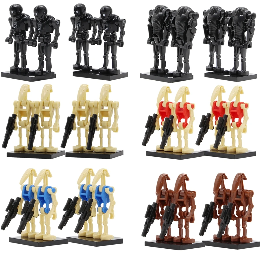 4 Star Wars Battle Droid Building Blocks Combat Robot Storm Trooper Battle Droid RO-GR K-2SO Figure Bricks Toy Compatible Legoed
4 Star Wars Battle Droid Building Blocks Combat Robot Storm Trooper Battle Droid RO-GR K-2SO Figure Bricks Toy Compatible Legoed