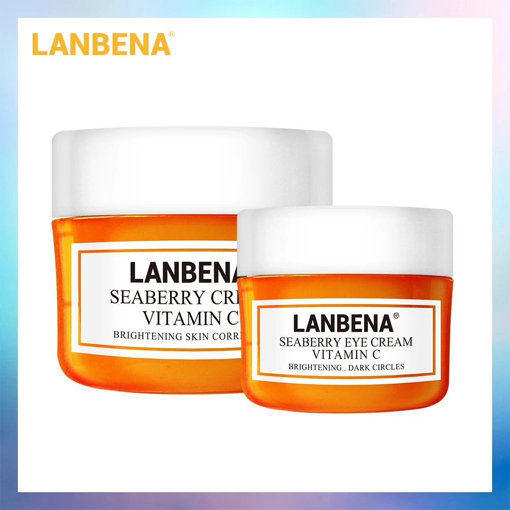 LANBENA Vitamin C Face Cream+Eye Cream 2PCS Whitening Moisturizing Anti Aging Serum Acne Treatment Firming Fade Dark Spots
LANBENA Vitamin C Face Cream+Eye Cream 2PCS Whitening Moisturizing Anti Aging Serum Acne Treatment Firming Fade Dark Spots