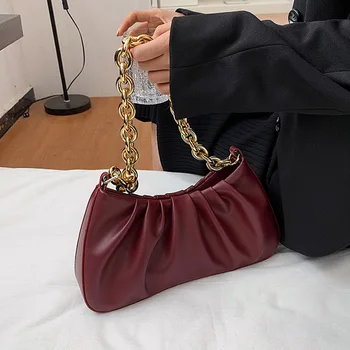 Folds Design PU Leather Armpit Bags For Women 2021 Winter Branded Shoulder Bags Female Handbags And Purses Luxury Chain Hand Bag
Folds Design PU Leather Armpit Bags For Women 2021 Winter Branded Shoulder Bags Female Handbags And Purses Luxury Chain Hand Bag