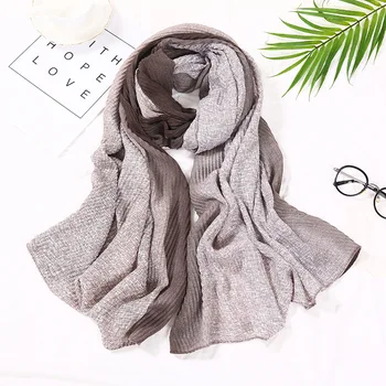 New 2020 Luxury Fashion Ombre Wrinkle Viscose Shawl Scarf Lady Gradient Wrap Pashmina Stole Bufandas Muslim Hijab Snood 180*90Cm
New 2020 Luxury Fashion Ombre Wrinkle Viscose Shawl Scarf Lady Gradient Wrap Pashmina Stole Bufandas Muslim Hijab Snood 180*90Cm