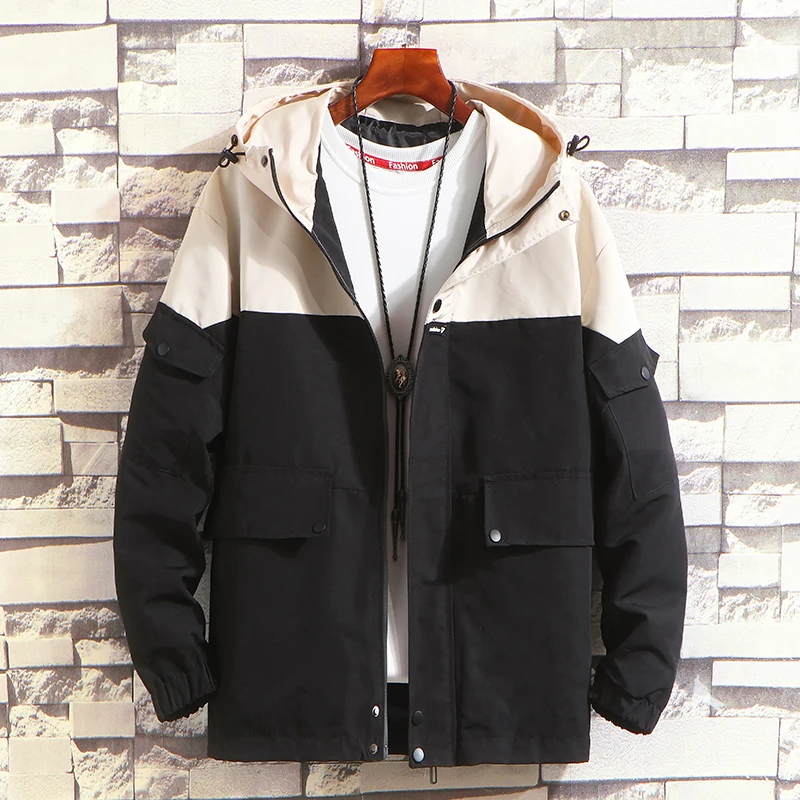 American Streetwear Men Jackets High Quality Hooded Collar Casual Cargo Coats Spliced Designer Safari Outwear Hip Hop Jacket Men
American Streetwear Men Jackets High Quality Hooded Collar Casual Cargo Coats Spliced Designer Safari Outwear Hip Hop Jacket Men