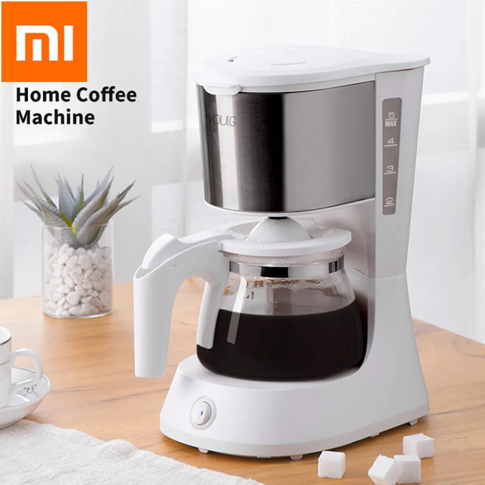 

Xiaomi Coffee Machine 220V Espresso Maker With 652ml Glass Kettle Coffee Powder Filter Anti-Drip Insulation Teapot From Youpin