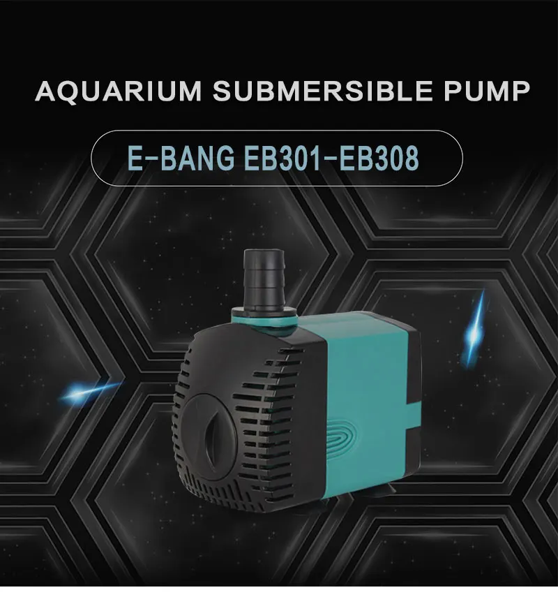 6 220V-240V Aquarium Submersible Pump Aquarium Pump Ultra-Quiet Filter Household Rockery Circulation Pump Small Change Water