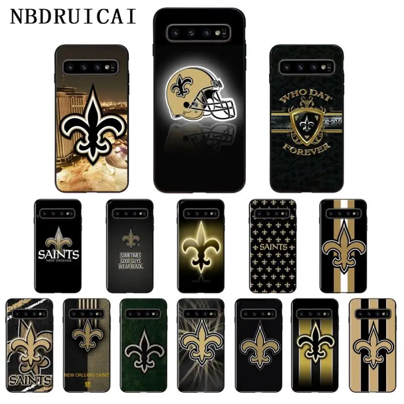 NBDRUICAI New Orleans Saints Soft Silicone Phone Case Cover for Samsung S9 plus S5 S6 edge plus S7 edge S8 plus S10 E S10 plus 
NBDRUICAI New Orleans Saints Soft Silicone Phone Case Cover for Samsung S9 plus S5 S6 edge plus S7 edge S8 plus S10 E S10 plus