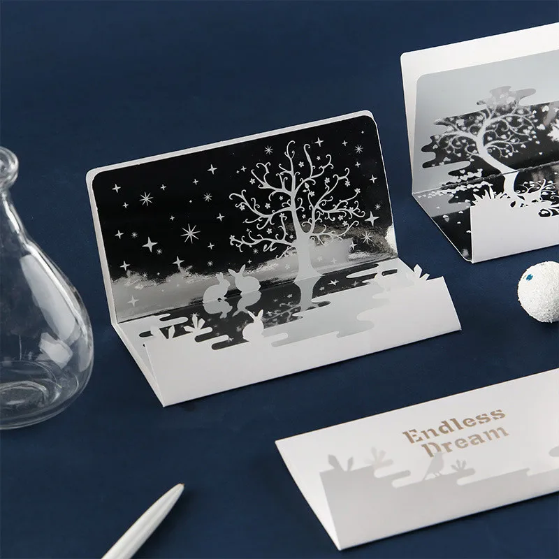 CJCrafts Mirror Greeting Cards Blank New Year Greeting Postcard Creative Cards Christmas Gift Card
CJCrafts Mirror Greeting Cards Blank New Year Greeting Postcard Creative Cards Christmas Gift Card