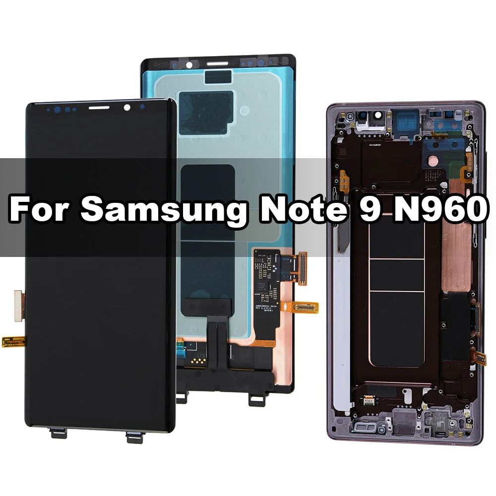 Original AMOLED for Samsung Galaxy Note 9 N960F LCD Display with Touch Digitizer and Frame Assembly Replacement 100% Tested
Original AMOLED for Samsung Galaxy Note 9 N960F LCD Display with Touch Digitizer and Frame Assembly Replacement 100% Tested