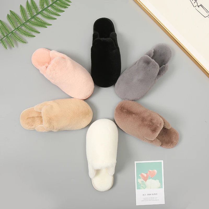 Фото Новинка 2021 хлопковые тапочки женские домашние сандалии из искусственного меха